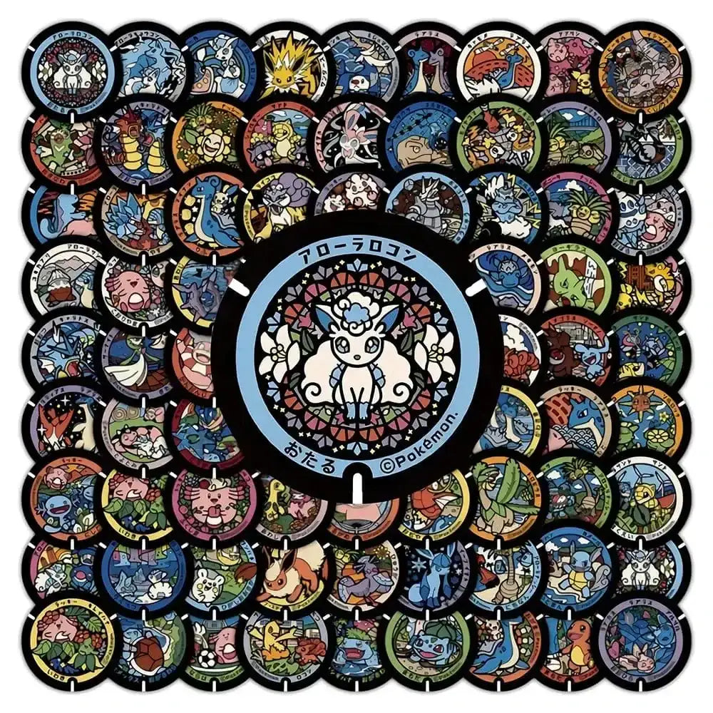 Pokemon StickersCartoon Decals 108pcs - DayShop