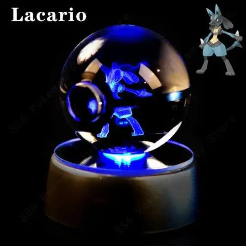 Crystal Ball 3D Lamp Base Pokeball - DayShop