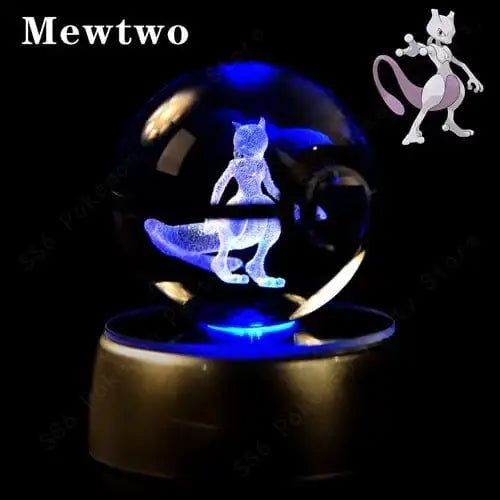 Crystal Ball 3D Lamp Base Pokeball - DayShop