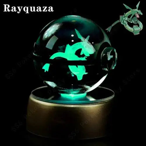 Crystal Ball 3D Lamp Base Pokeball - DayShop