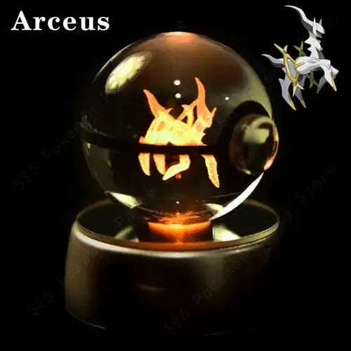 Crystal Ball 3D Lamp Base Pokeball - DayShop