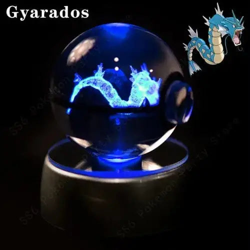 Crystal Ball 3D Lamp Base Pokeball - DayShop