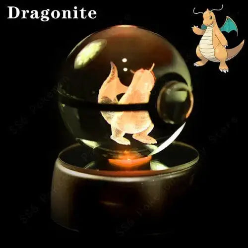 Crystal Ball 3D Lamp Base Pokeball - DayShop