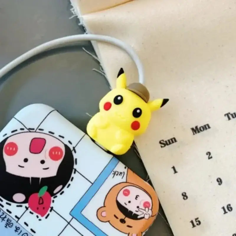 Pokemon Pikachu Doll Data Cable Protective Cover Protective - DayShop