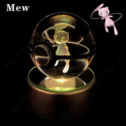 Crystal Ball 3D Lamp Base Pokeball - DayShop