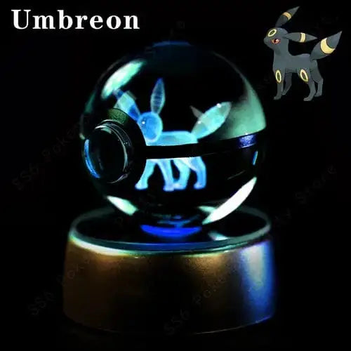 Crystal Ball 3D Lamp Base Pokeball - DayShop