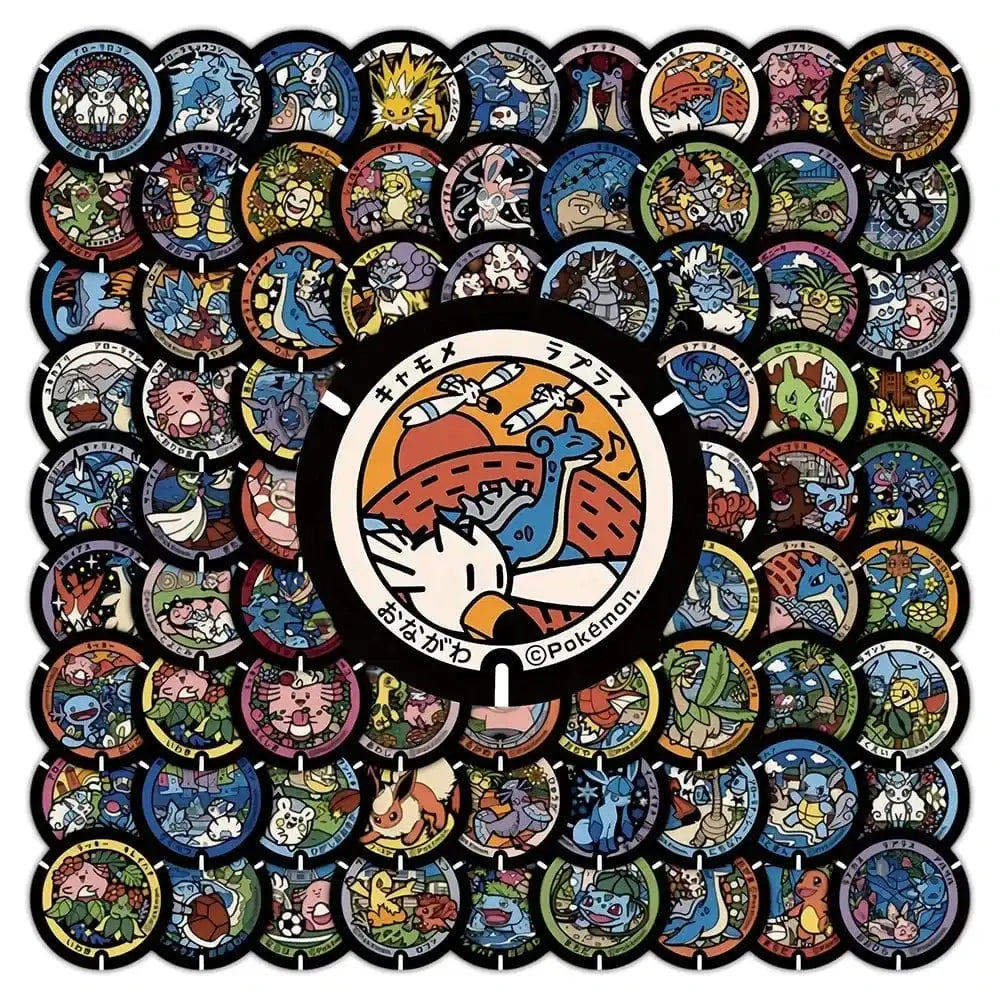 Pokemon StickersCartoon Decals 108pcs - DayShop