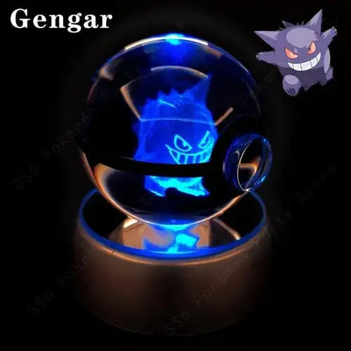 Crystal Ball 3D Lamp Base Pokeball - DayShop