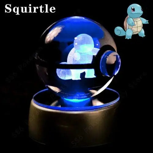 Crystal Ball 3D Lamp Base Pokeball - DayShop