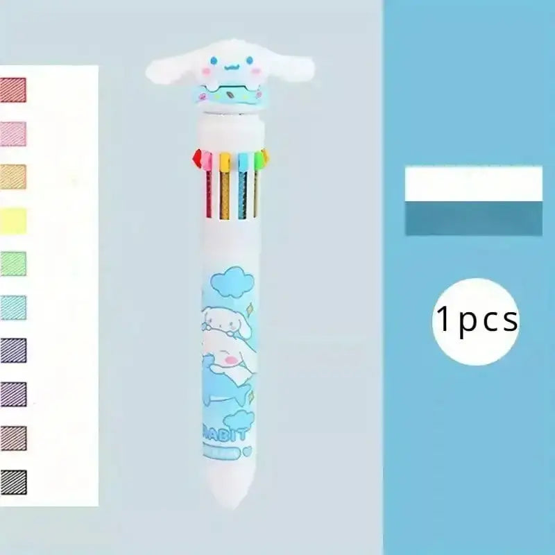 Hello Kitty 10-Color Ballpoint Pen - DayShop