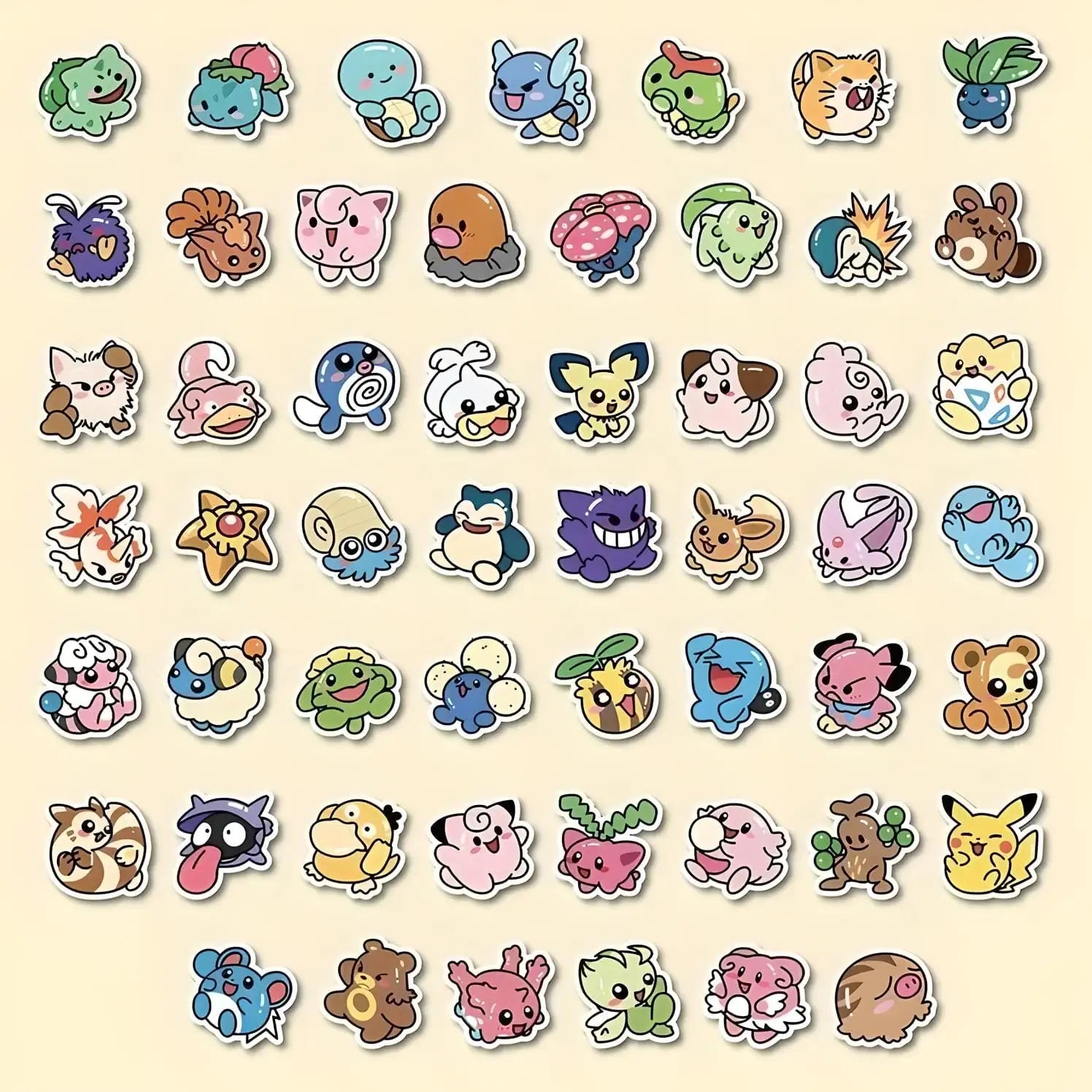 Lot d'autocollant Pokemon (50pcs)