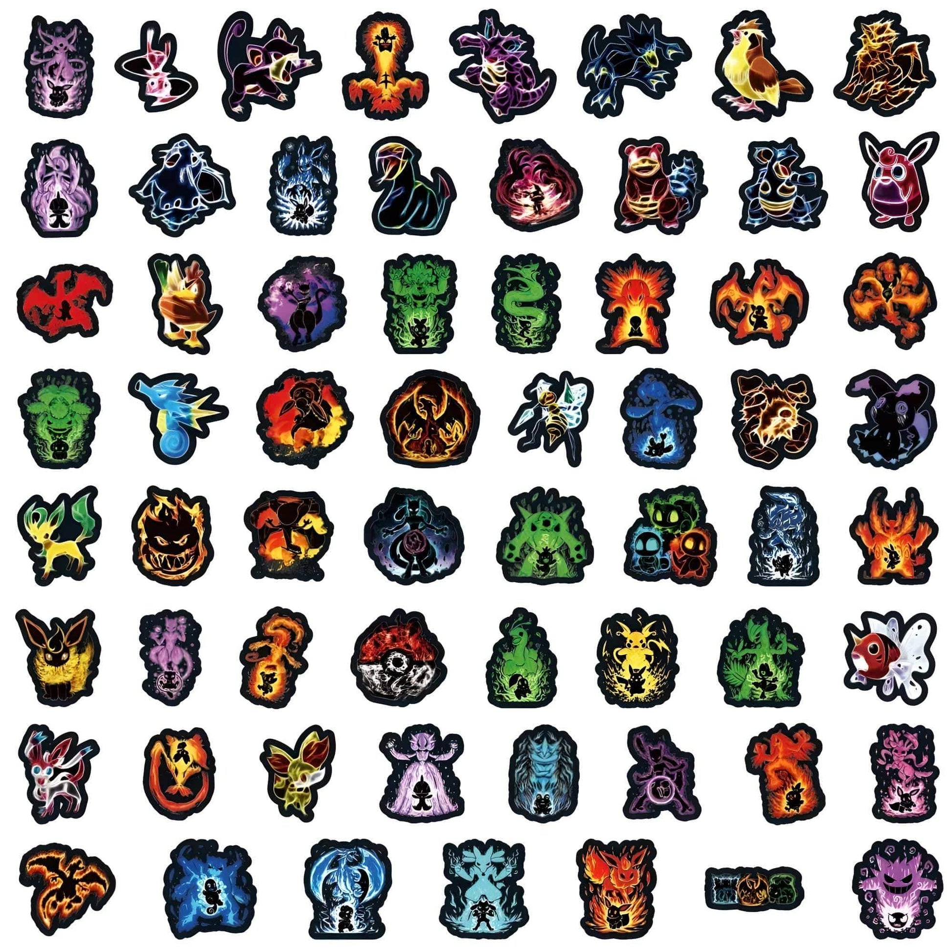 Lot d'autocollant Pokemon (50-63pcs)