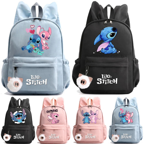 Cute Disney Lilo Stitch Backpack for Girl Boy Student Teenager - DayShop