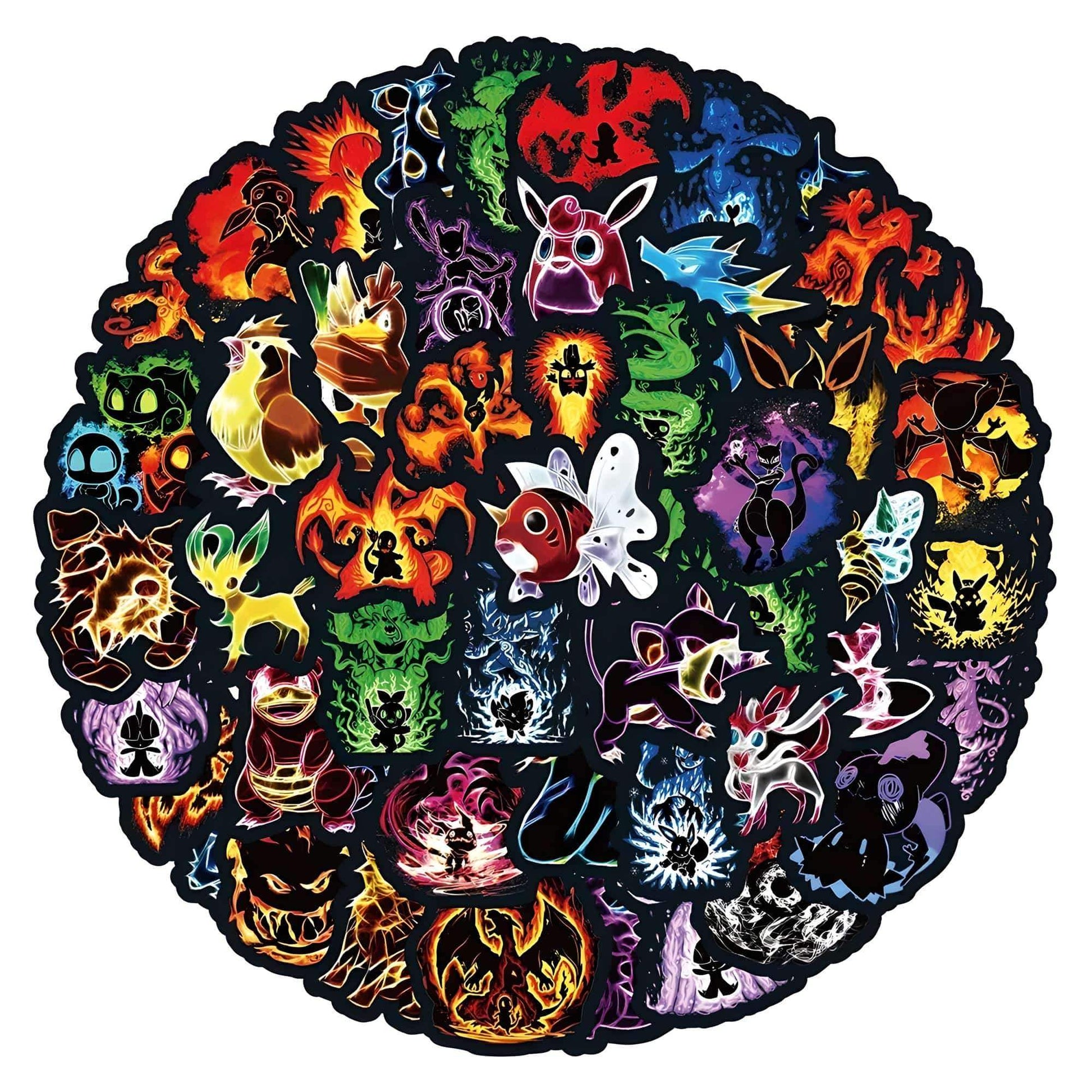Lot d'autocollant Pokemon (50-63pcs)